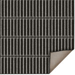 Load image into Gallery viewer, StyleWell Acton 3 ft x 6 ft Polypropylene Loop Yarn with Non-Slip Backing Black Doormat
