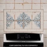 Load image into Gallery viewer, Merola Tile Artisan Azul Decor 13 inch x 13 inch Ceramic Floor and Wall Tile 12.2 sq. ft./case – Patterned Low Sheen Finish