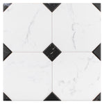 Load image into Gallery viewer, Merola Tile Betera Blanco Porcelain Tile – 0.31 inch Thick, 13.13 inch x 13.13 inch, 10.98 sq.ft/Case – Matte Glazed Marble Look Finish