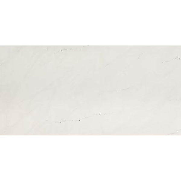MSI Stone ULC Calcatta Bianco White 24 inch x 24 inch Polished Porcelain Floor and Wall Tile 16 sq ft per Case Marble Look