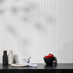 Charger l'image dans la visionneuse de galerie, Ivy Hill Tile Linear White Ceramic Wall Tile 11.41 inch Width 35.37 inch Length 11.51 sq ft/case Matte 3D Linear Finish