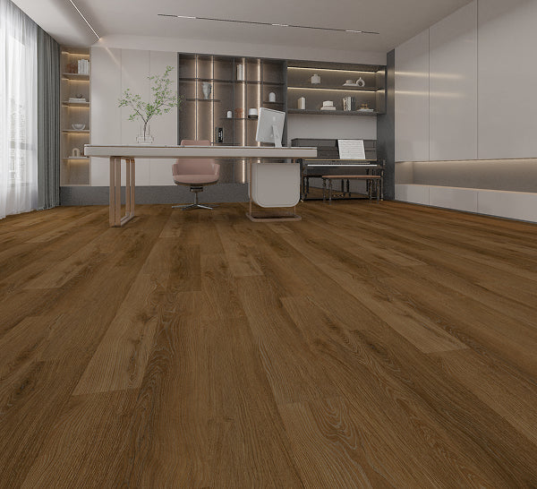Lifeproof Perfect Sawcut 6.5mm x 7.5 in. W x 47.6 in. L 22MIL Click Lock Waterproof Luxury Vinyl Plank Flooring 19.8 Sq. Ft./Case – Deep Warm Oak EIR Matte Finish