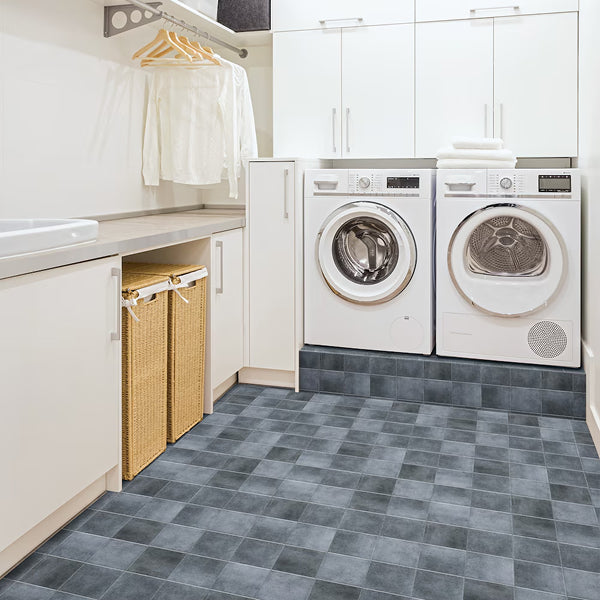 Merola Tile Matter Blue 6 inch x 6 inch Porcelain Floor and Wall Tile – 6.5 Sq. Ft./Case – Textured Mixed Finish