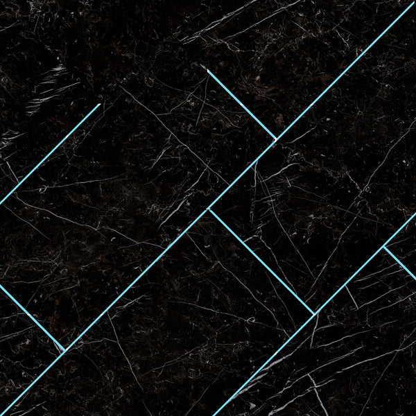 MSI Regallo Marquina Noir Porcelain Tile 12 inch x 24 inch 13.56 sq. ft./case Polished Marble Look Glossy Finish