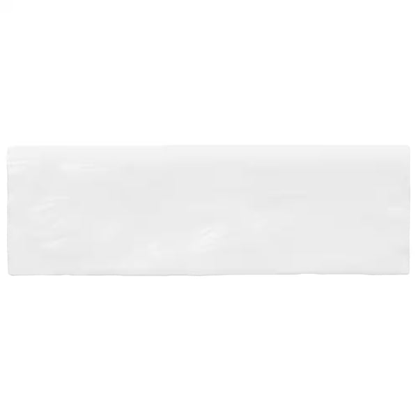 Ivy Hill Tile Kingston White Ceramic Bullnose Wall Tile 3 inch Width 8 inch Length Glossy Finish 1 sq ft/case