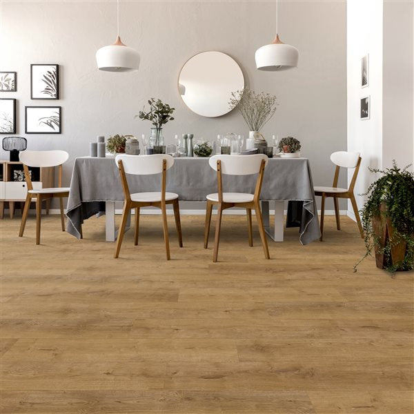 everhome Georgian Oak 3.5+1 mm SPC Rigid Core Vinyl 7.17-in W x 48-in L