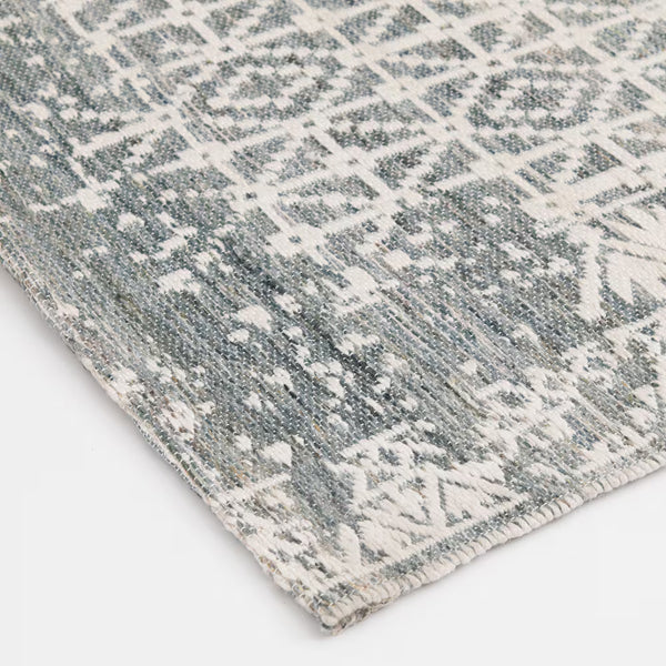 GlucksteinElements Isobel Ivory/Olive 9 ft. x 12 ft. Indoor Area Rug – Modern Moroccan Style Rug