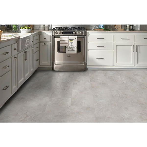 TrafficMaster Mountain Mist Peel and Stick Vinyl Tile Flooring 12-inch x 24-inch