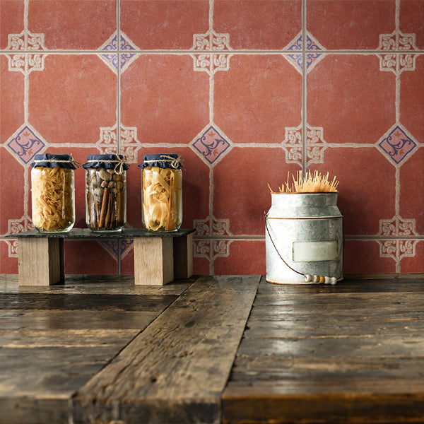 Merola Tile Sevilla 17-3/4 inch x 17-3/4 inch Ceramic Floor & Wall Tile – 17.76 sq. ft. per Case, Rough Textured Matte Finish