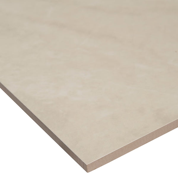 MSI Stone ULC Marken Cream Porcelain Tile 0.37 inch Thickness 24 inch Width 16 sq. ft. Coverage Polished Finish Marble Look