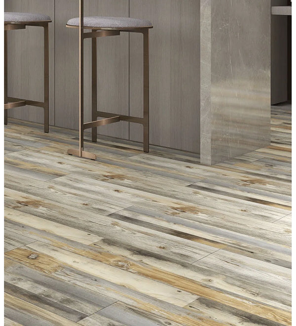 Silver Lake 7.1" x 48" x 5mm/20 mil Waterproof Click Lock Luxury Vinyl Plank Flooring