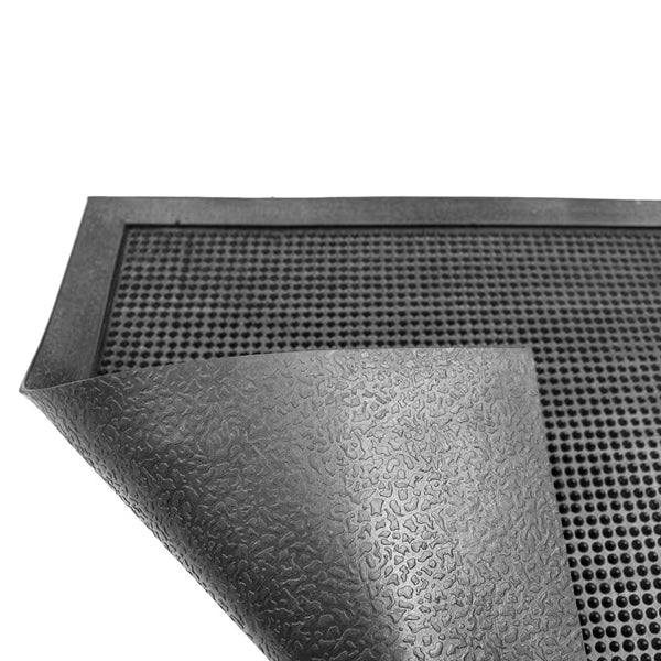 Multy Home 20-inch x 30-inch Black Rubber Pin Floor Mat
