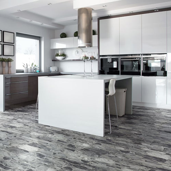 Merola Tile Rambla Grafito Porcelain Tile 0.39 inch Thickness 14.63 inch Width 14.04 sq. ft. Coverage Matte Textured Stone Look