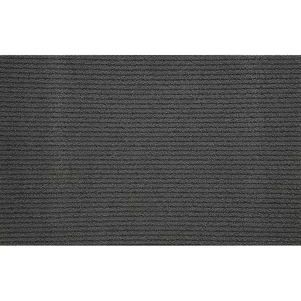 Turin Classic Indoor Mat Polypropylene with Micro-Filament Scrubbing and PVC Backing 47 inch x 94 inch Black Commercial Floor Mat