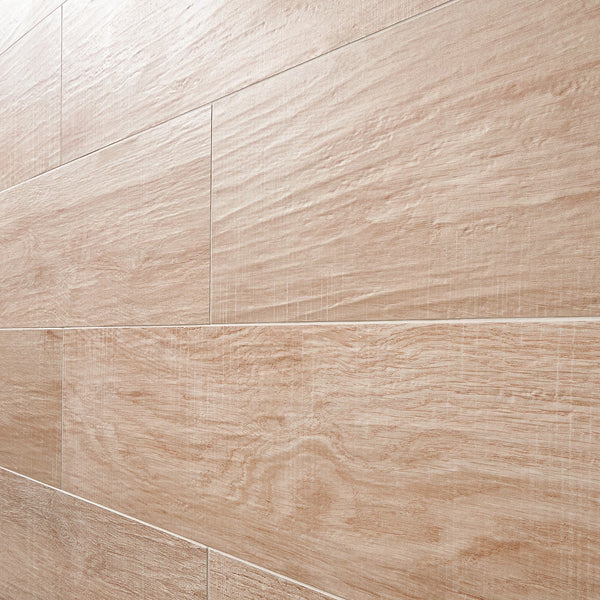 Ivy Hill Tile Montgomery Maple Porcelain Tile 0.39 inch Thick 8 inch x 48 inch 15.49 sq ft/case Matte Wood Look