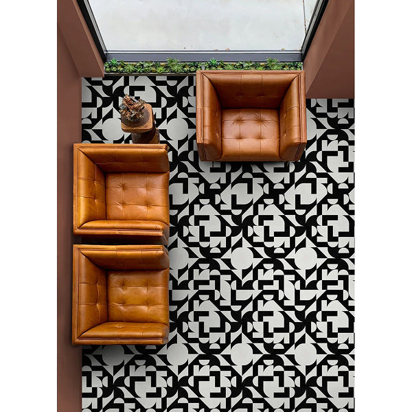 Gia Metric Peel and Stick Floor Tiles
