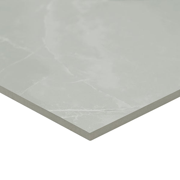 MSI Stone ULC Medison Seleste Porcelain Tile 0.37 inch Thickness 24 inch Width 16 sq. ft. Coverage Polished Finish Marble Look