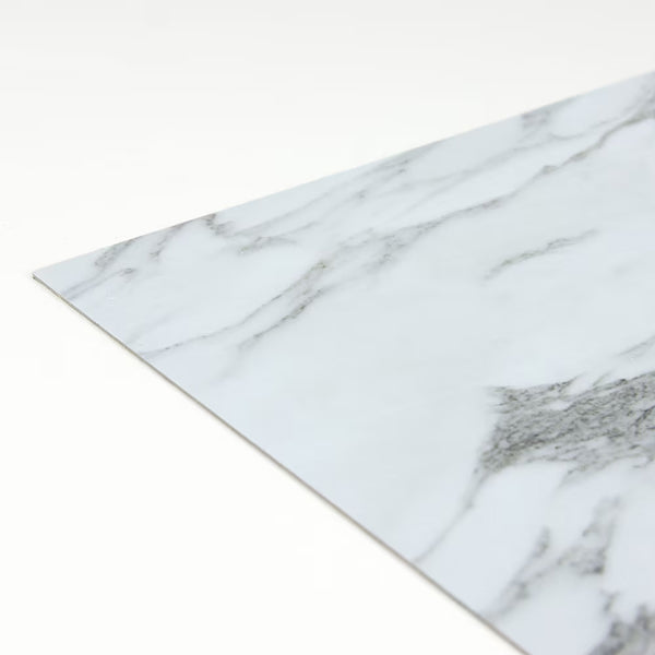 FloorPops Opaline 12-in x 12-in Peel & Stick Luxury Vinyl Tile (LVT) Flooring Set (20 sq.ft/case, Marble Look, High Gloss)