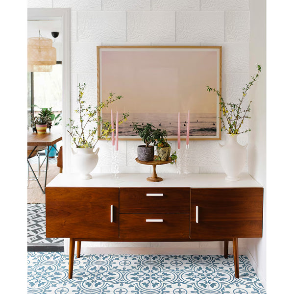 Merola Tile More Petal Glossy Ceramic Wall Tile 0.38 inch Thick 9.88 inch Wide 10.9 sq. ft. per Case – Glossy 3D Textured Finish
