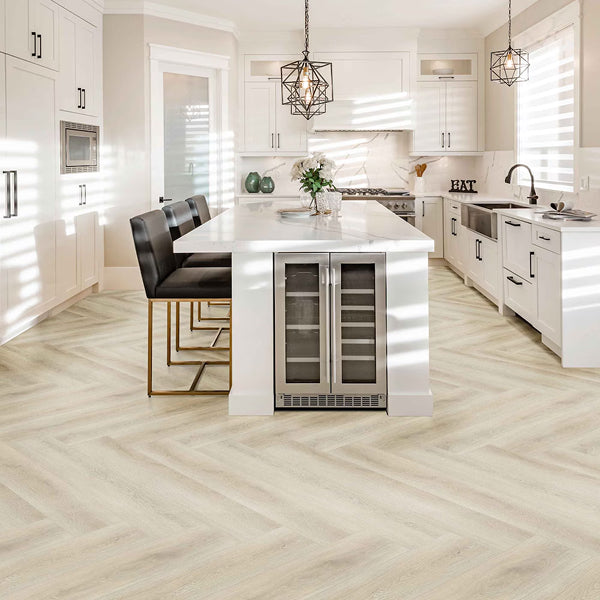 Creative Surfaces® Newcastle Herringbone 4.2+1 mm Rigid Core Vinyl 5.91 in. W x 36.02 in. L