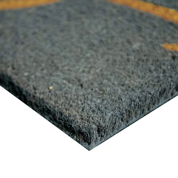 MSI Stone ULC Black Hexagon 22 in. x 36 in. Coir Door Mat (Copy)