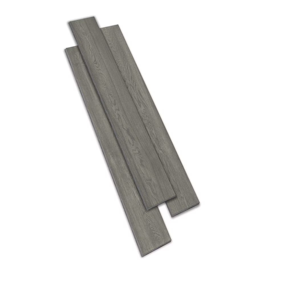 LIFEPROOF Brooklyn 7mm x 6.5-inch Waterproof Engineered Oak Flooring (21.80 sq.ft./case, Grey, Wirebrushed, Click Lock)