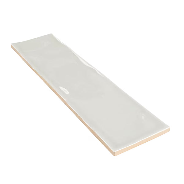 Anatolia Aura Ivory Glossy Pressed Ceramic Wall Tile 3 inch x 12 inch – 10.66 sq.ft./case Glossy Handmade Look