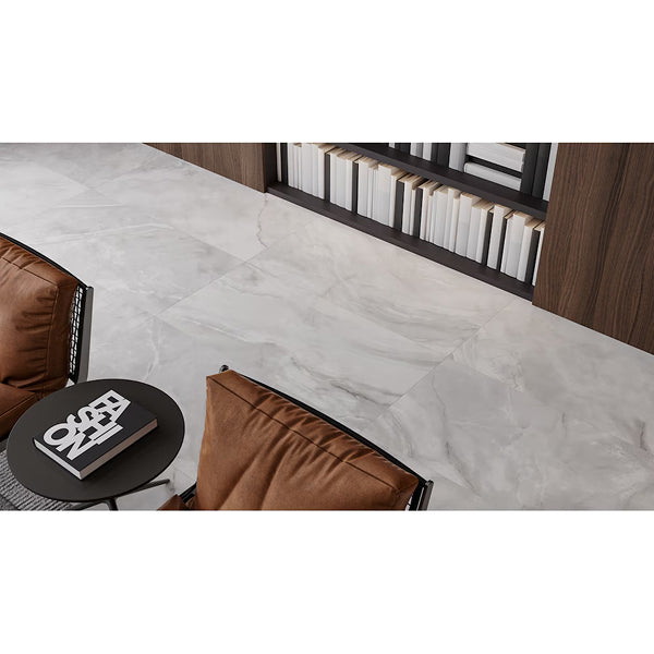 Anatolia 24 inch x 48 inch Onyx Cromo Polished Rectified Porcelain Tile 15.5 sq ft per Case Marble Look