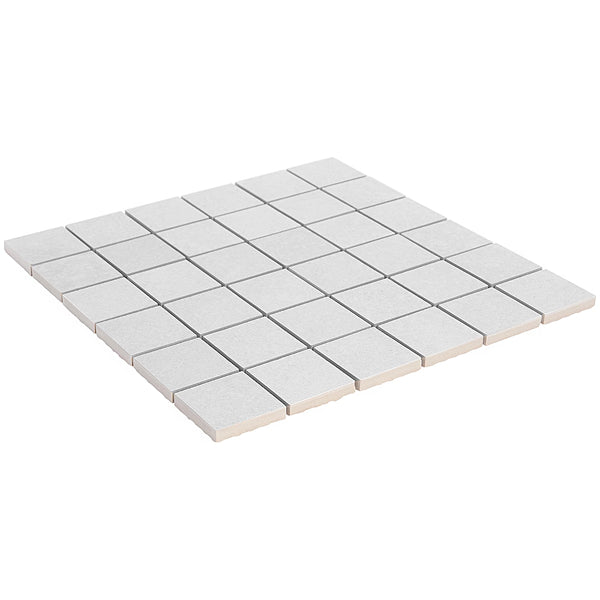 Ivy Hill Tile Copley Bianco Porcelain Mosaic Tile 0.39 inch Thick 12 inch x 12 inch 5.82 sq ft/case Matte