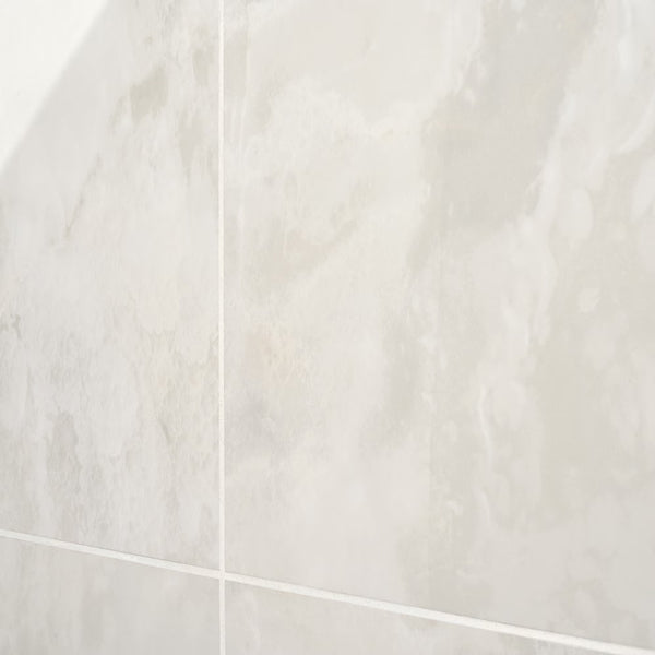 Ivy Hill Tile Jume Onyx White Porcelain Tile – 0.39 inch Thick, 24 inch x 48 inch, 15.49 sq.ft/Case – Polished Onyx Look Finish