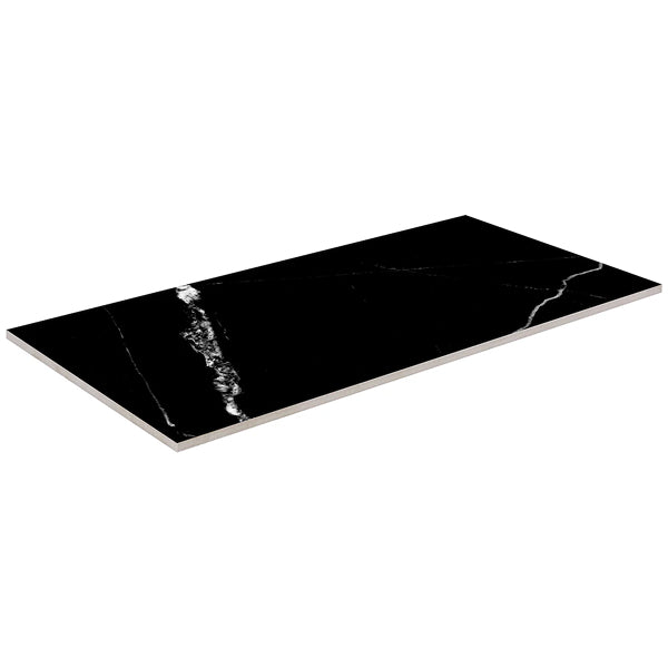 Anatolia Noir Abyss Porcelain Tile 0.34 inch Thickness 12 inch Width Matte Rectified 12 inch x 24 inch Floor and Wall Tile