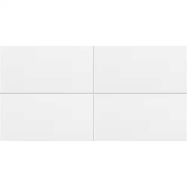 Anatolia Metro White Glossy Ceramic Wall Tile 0.31 inch Thick 7.87 inch W 10.33 sq ft/case