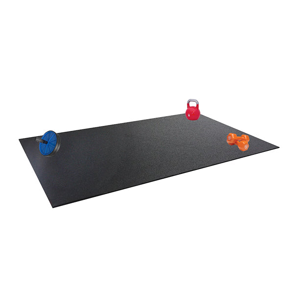 Rubber King Black 4 ft. x 6 ft. x 0.275 inch Rubber Fitness Utility Mat – Heavy-Duty Indoor Outdoor Floor Protection Mat