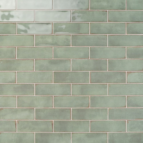 Ivy Hill Tile Santa Fe Green 3.93 inch x 11.96 inch Polished Ceramic Wall Tile (10.76 sq. ft./case)