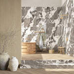 Load image into Gallery viewer, Modamo Chevron Grey Wood Look Porcelain Tile 0.35 inch Thick 24 inch x 48 inch Large Format Matte