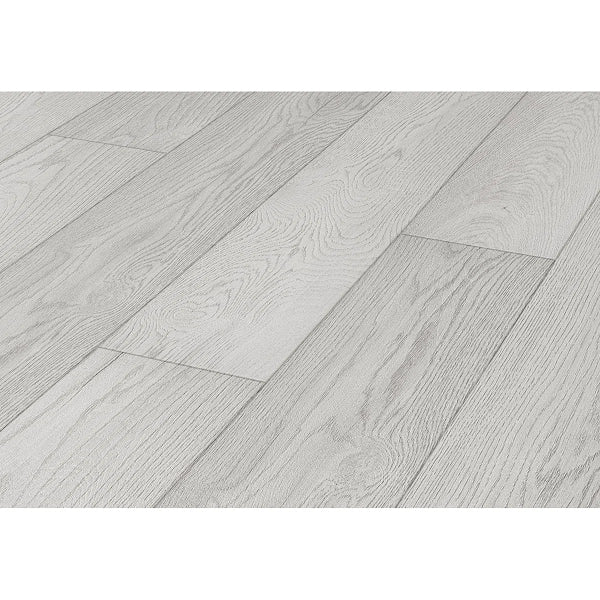 NEW Restoration Collection Bespoke 7.5'' x 47.5'' x 12mm White Oak Laminate Flooring – Waterproof, Scratch & Stain Resistant