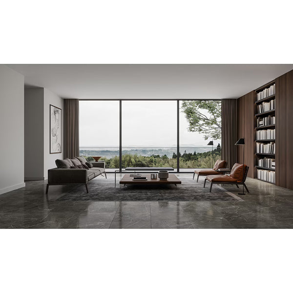 Anatolia 24-inch x 24-inch Saturna Notte Polished Rectified Porcelain Tile