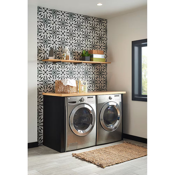 MSI Stone ULC Brina Porcelain Tile 0.35 inch Thickness 8 inch Width 5.16 sq. ft. Coverage Matte Patterned Floor and Wall Tile