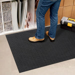 Charger l&#39;image dans la visionneuse de galerie, TrafficMaster Black 3 ft. x 4 ft. Indoor / Outdoor Commercial Duty Rubber Floor Mat
