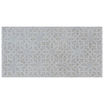 Charger l'image dans la visionneuse de galerie, Merola Tile Camden Decor Grey 4 inch x 8 inch Ceramic Wall Tile 11.5 sq. ft./case – Glossy Patterned Subway Finish