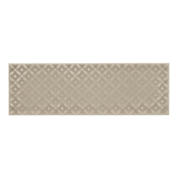 MSI Stone ULC Citylights Warm Concrete 3D Ceramic Tile 0.31 inch Thickness 4 inch Width 9.9 sq. ft. Coverage Glossy Finish Wall Tile