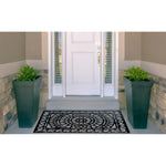 Load image into Gallery viewer, Home Decor Inc. 24-inch x 36-inch Black Iron-IV Wrought Rubber Outdoor Doormat
