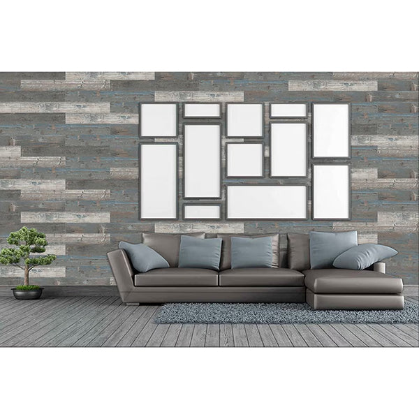 Deco Products COLORS Floor and Wall Rumba Aged 6-inch x 36-inch Painted Style Luxury Vinyl Plank (30 sq.ft. / Case)