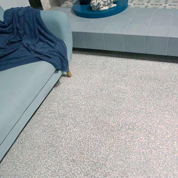 Merola Tile Farnese Amalfi Azul Porcelain Tile 11.5 inch x 11.5 inch 10.55 sq. ft./case Matte Textured Stone Look Finish