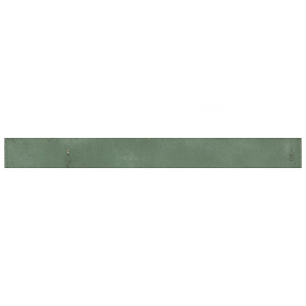 Merola Tile Phoenix Green Porcelain Floor and Wall Tile 1.88 inch x 17.75 inch x 0.33 inch – 7.424 sq. ft./Case, Matte Subway Look Finish
