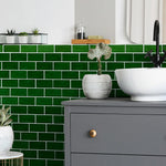 Charger l'image dans la visionneuse de galerie, Merola Tile Viva Antic Verde 3 inch x 6 inch Ceramic Wall Tile 0.13 sq. ft./each – Glossy Smooth Finish