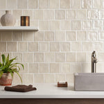 Load image into Gallery viewer, Ivy Hill Amagansett Cream Mixed Finish Ceramic Wall Tile 4 inch x 4 inch 0.35 inch Thick 5.38 sq ft/case