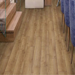 Charger l'image dans la visionneuse de galerie, 7.5 in. W x 51 in. L x 10mm Waterproof Laminate Flooring – Natural Oak Finish (18.39 sq.ft./case)