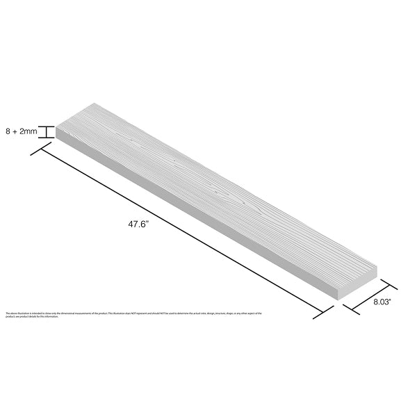 Nature's Vision Oak Light Wood Look 8.03" W x 47.6" L 10mm Waterproof Laminate Flooring (18.6 sq.ft./case)