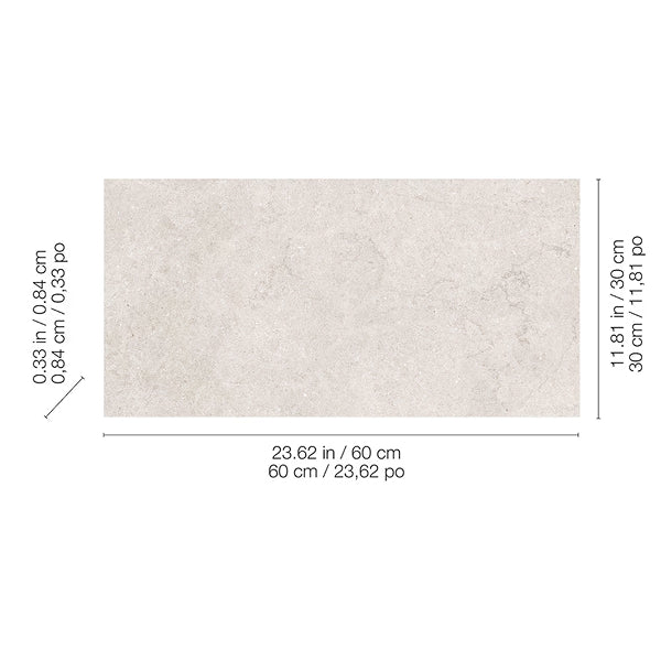 Anatolia Lumino Dune Matte Glazed Porcelain Tile 12 inch x 24 inch 15.5 sq. ft./Case Natural Stone Look Floor and Wall Tile